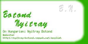 botond nyitray business card